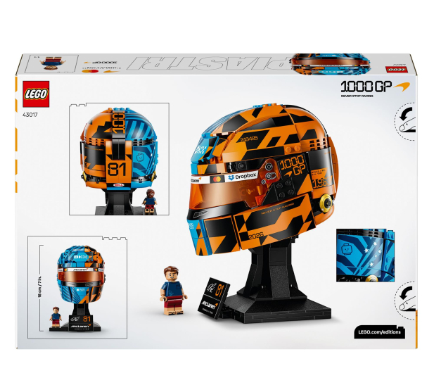 LEGO EDITIONS 43017 Kask Oscar Piastri McLaren Mastercard F1 - 1529783 - zdjęcie 9